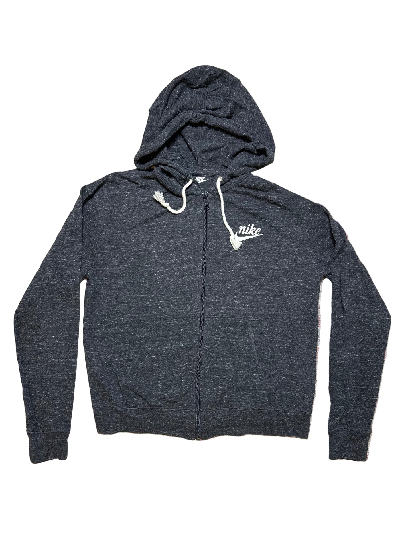 Nike Heathered Black Full Zip Hoodie