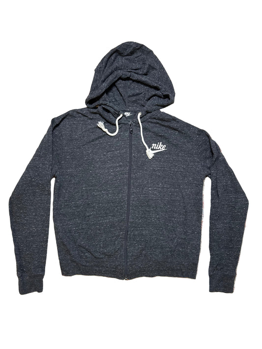 Nike Heathered Black Full Zip Hoodie