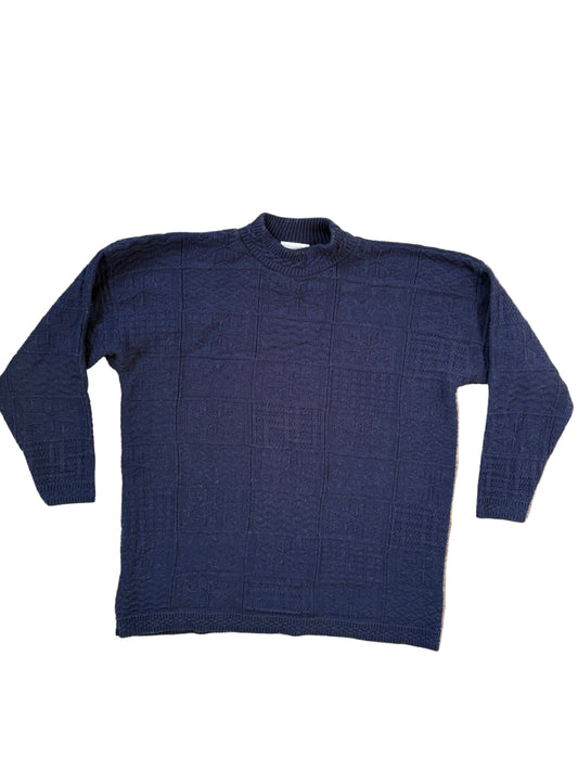 Vintage Navy Blue Sweater