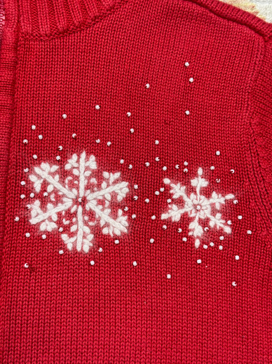 Snowflake Full Zip Sweater
