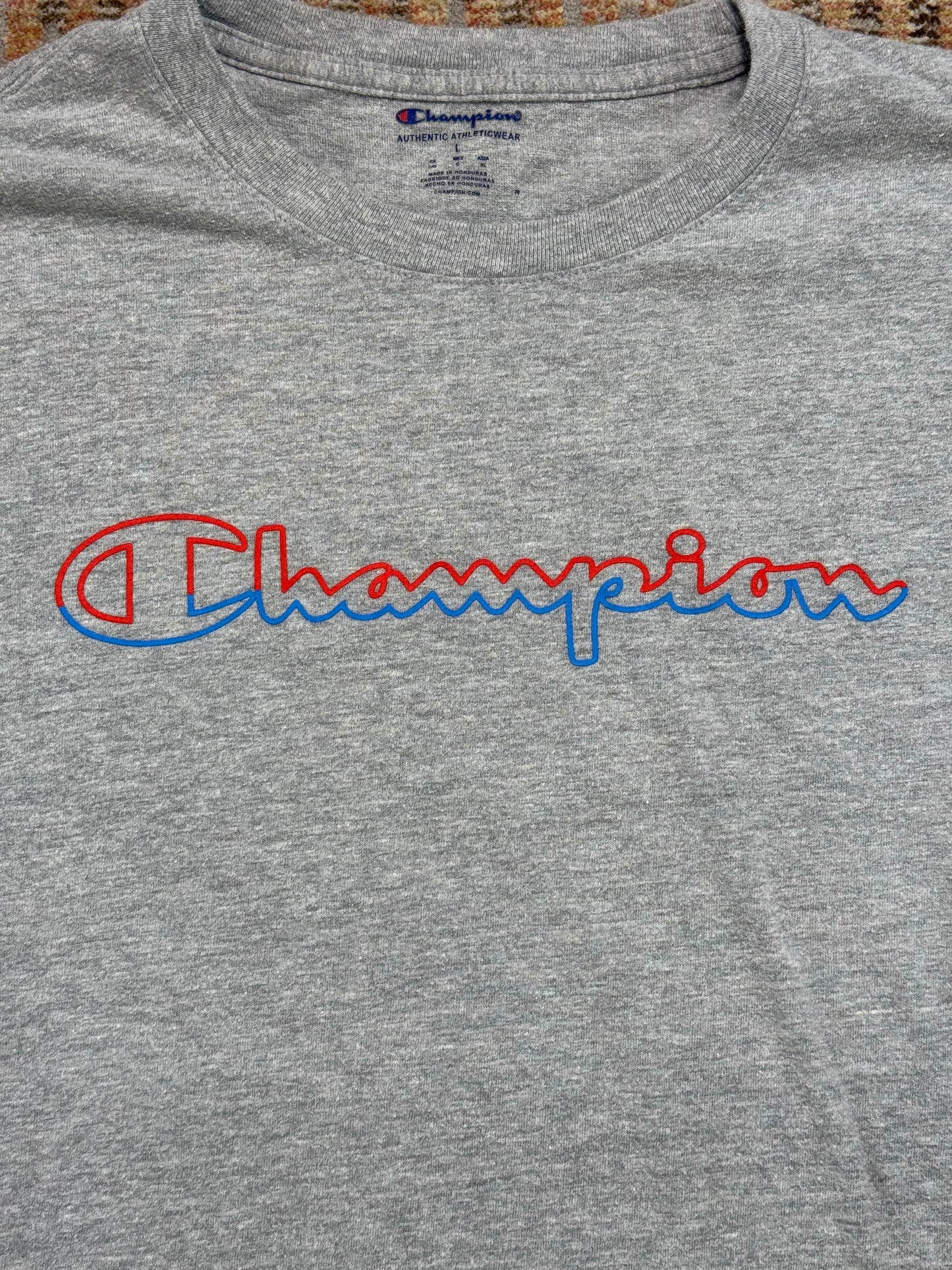 Champion Logo Long Sleeve Tee