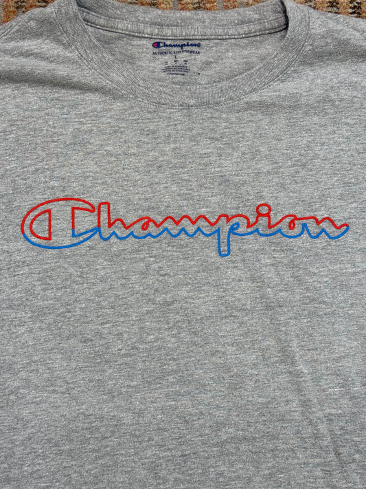 Champion Logo Long Sleeve Tee