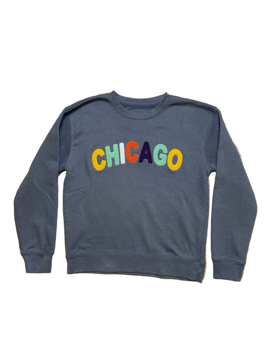 Chicago Multicolored Textured Crewneck
