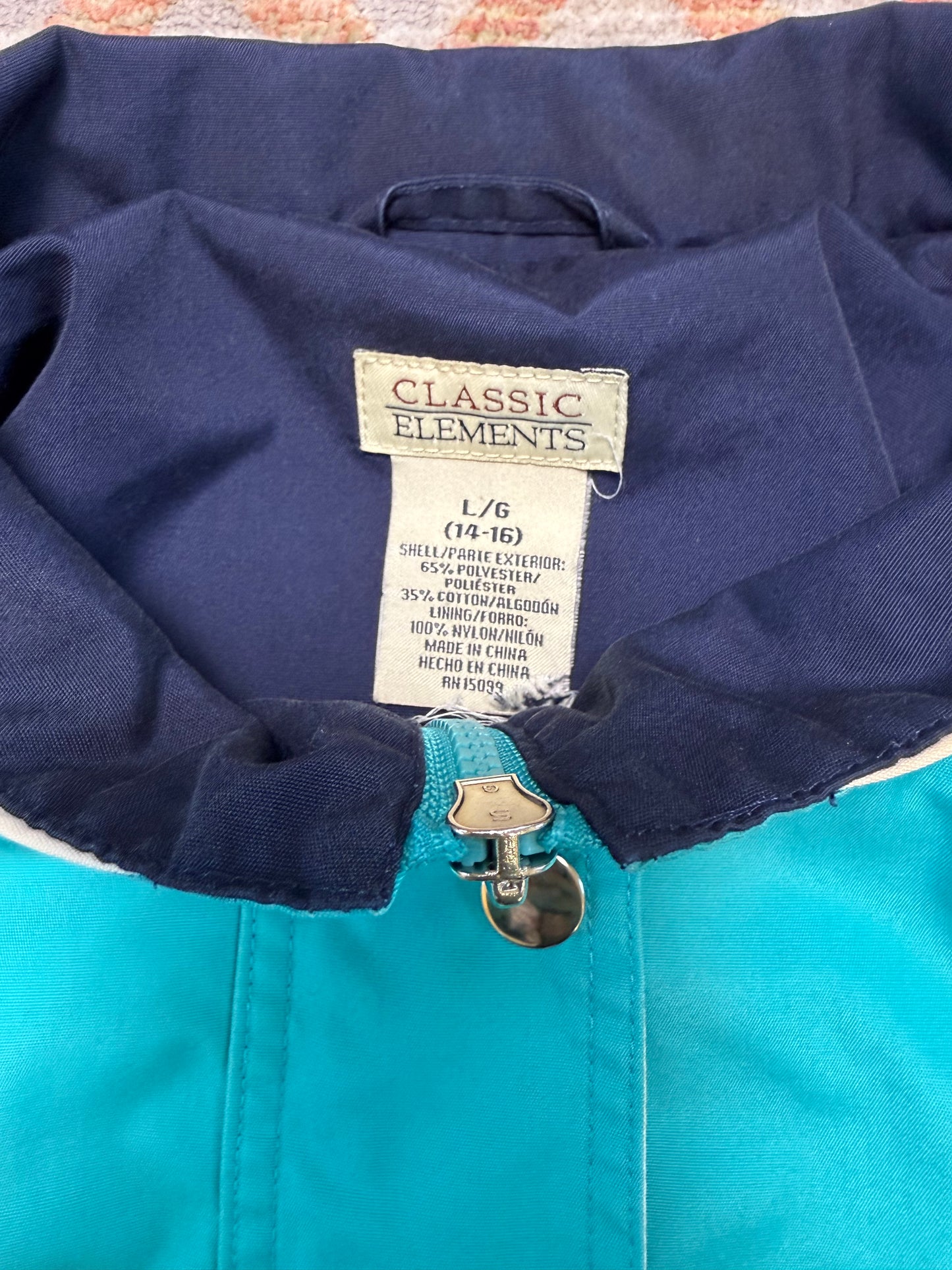 Vintage Classic Elements Teal Jacket