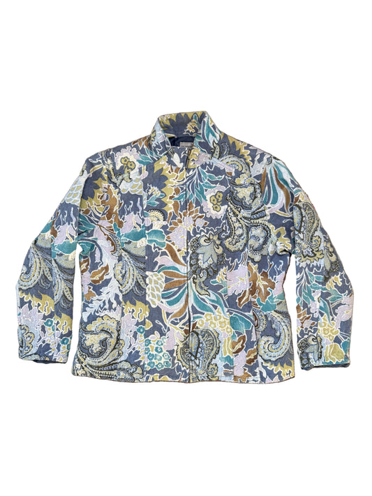 Chico’s Patterned Full Zip Jacket