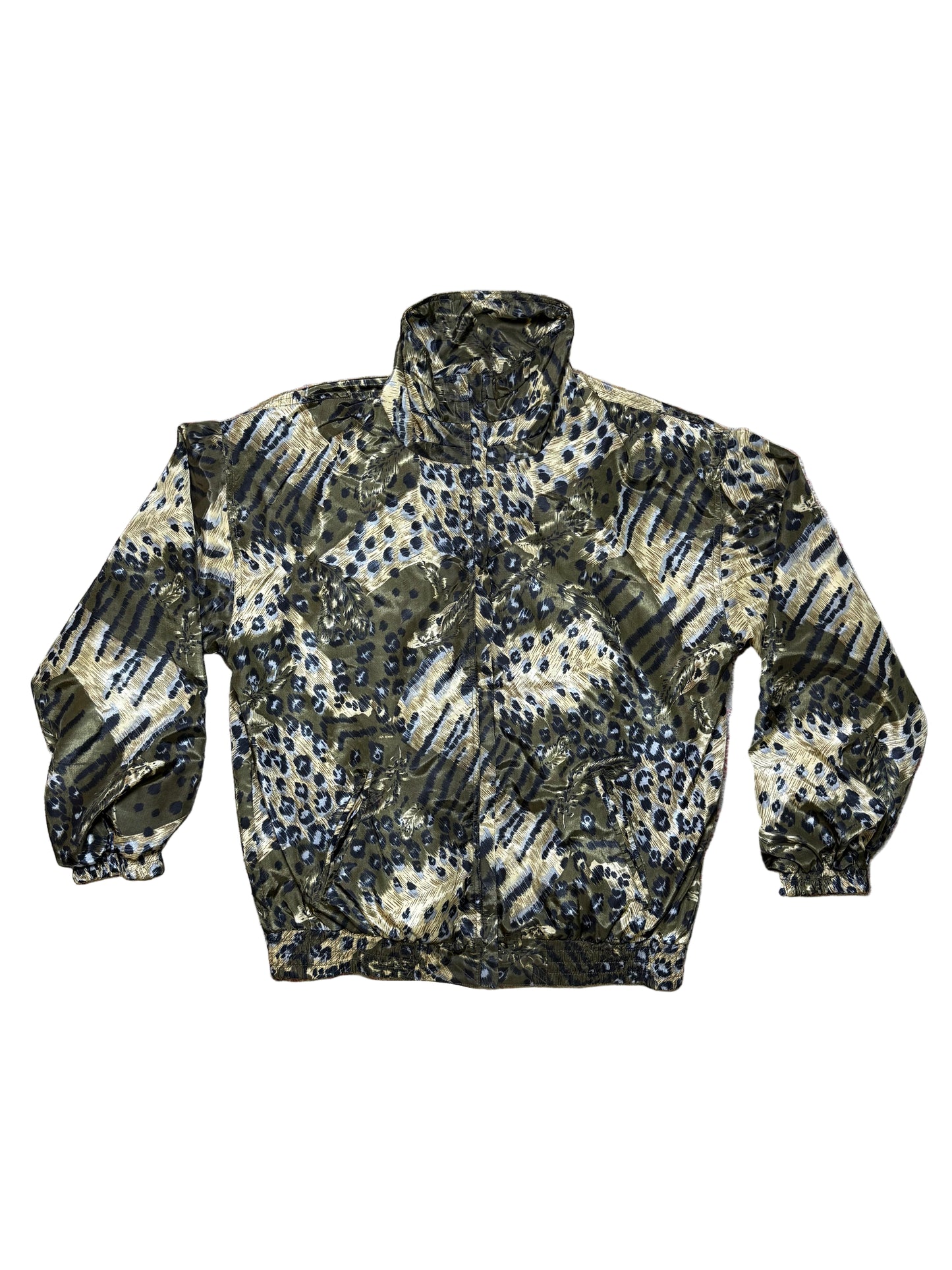 Vintage Active Studio Leopard Print Lightweight Jacket