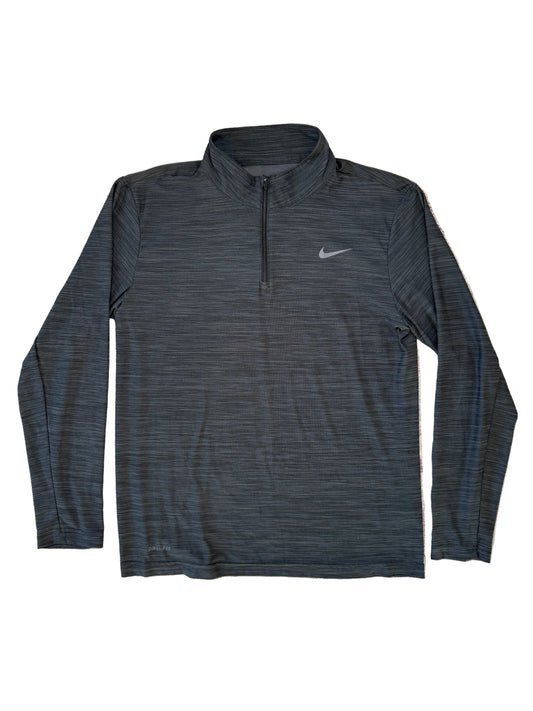 Nike Dri-Fit Dark Heather Grey 1/4 Zip Active Jacket
