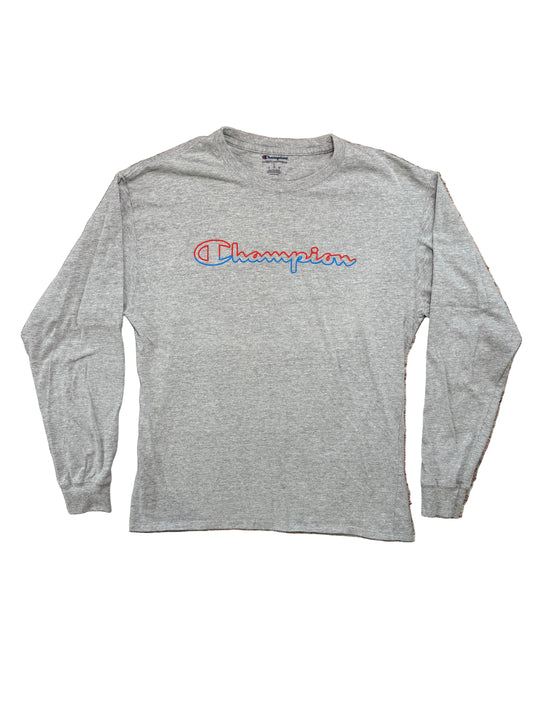 Champion Logo Long Sleeve Tee