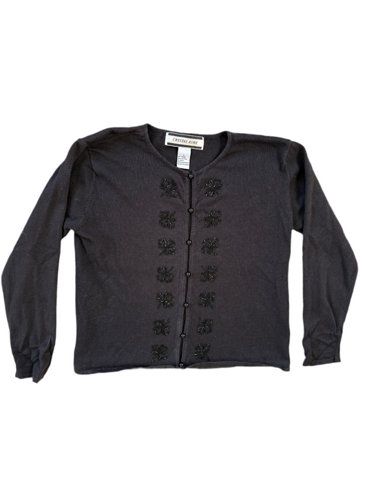 Vintage Bead Leaf Sweater