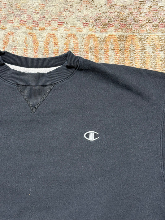 Champion Black Crewneck