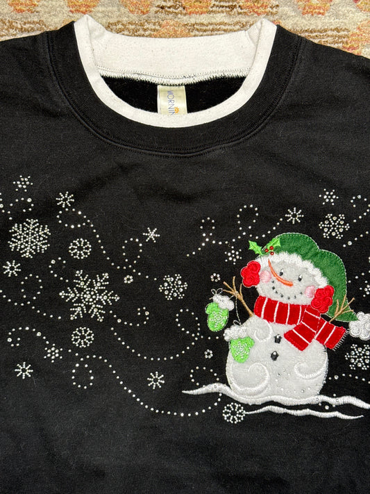 Vintage Morning Sun Snowman Crewneck