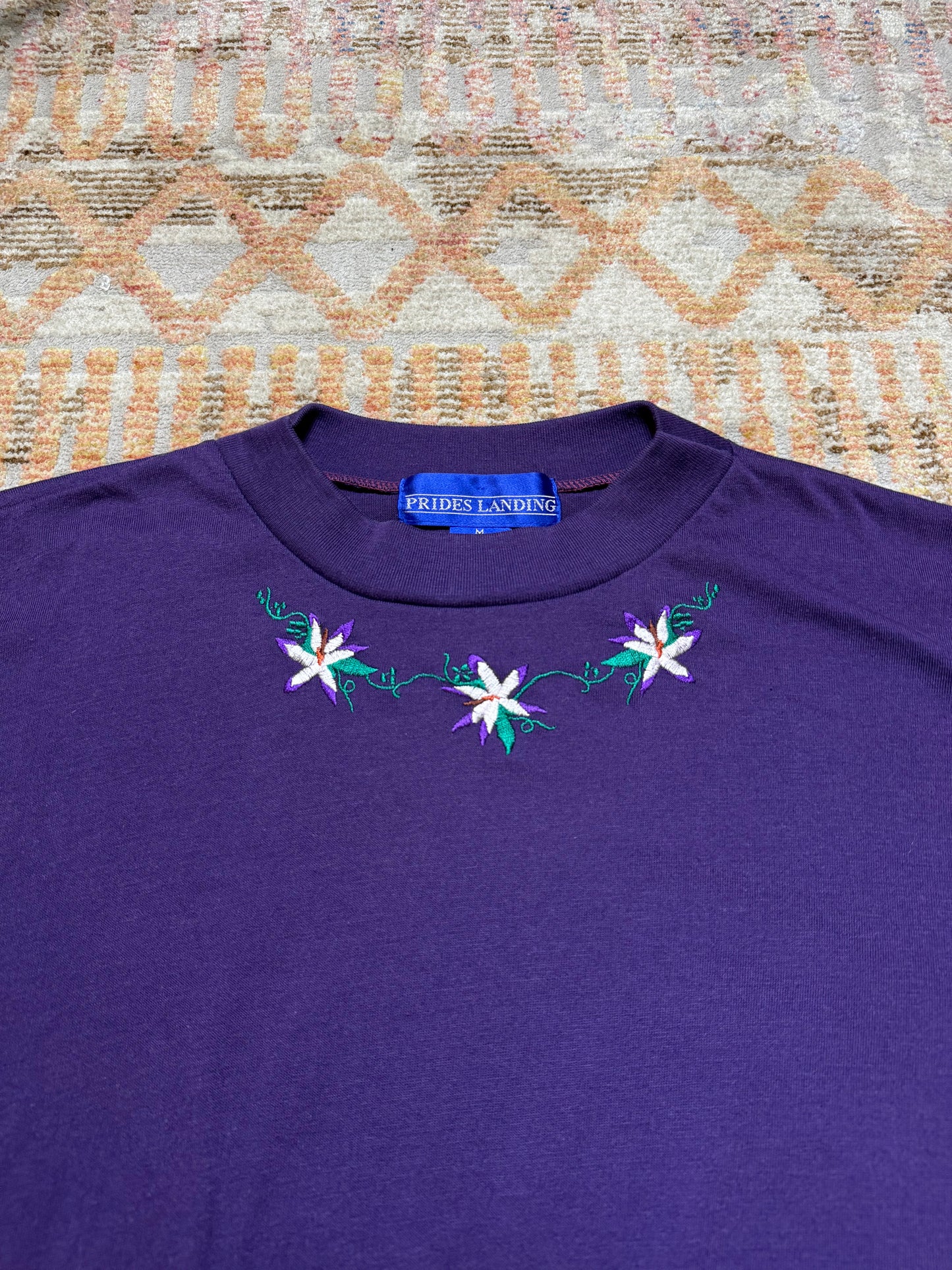 Vintage Purple Floral Shirt