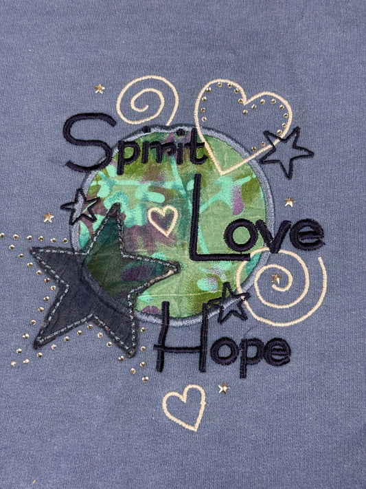 Vintage Spirit Love Hope Crewneck