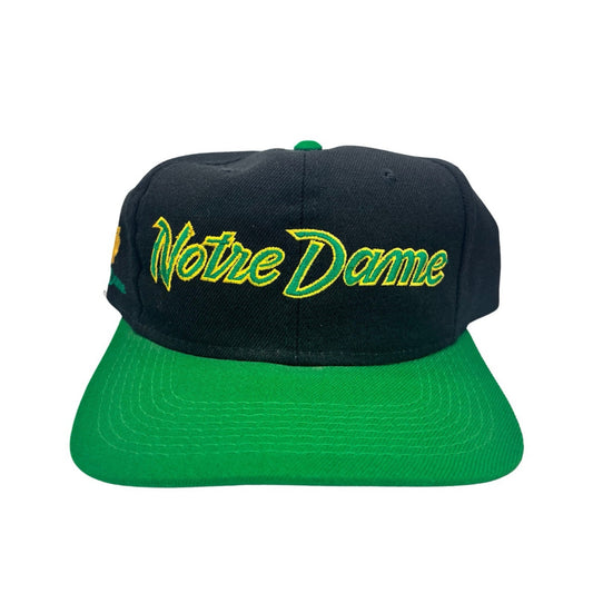 Vintage Notre Dame Script Snapback