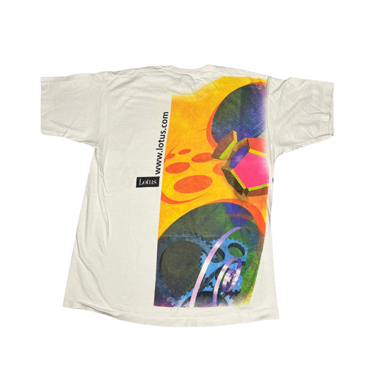 Vintage Lotus Software "Work the Web" T-shirt 1990s