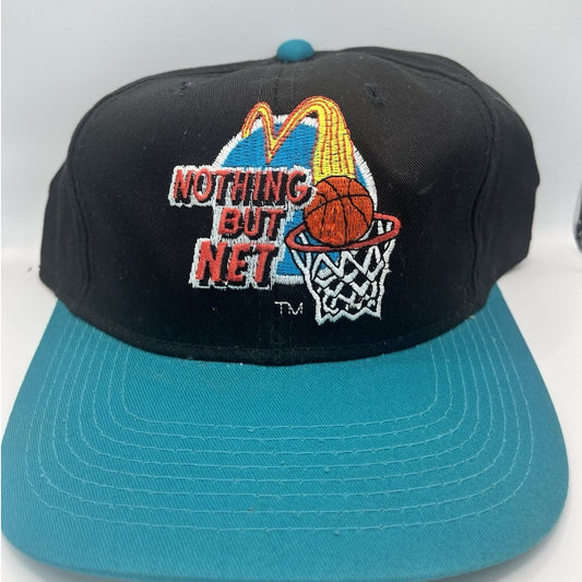 Vintage McDonalds (Nothing But Net) 90s Basketball Promotional Snapback