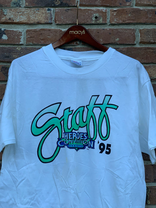 1995 Heroes Convention “Staff” Tee