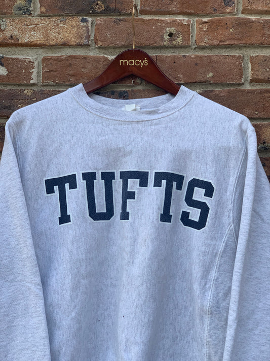 Champion “Tufts” Crewneck Sweater