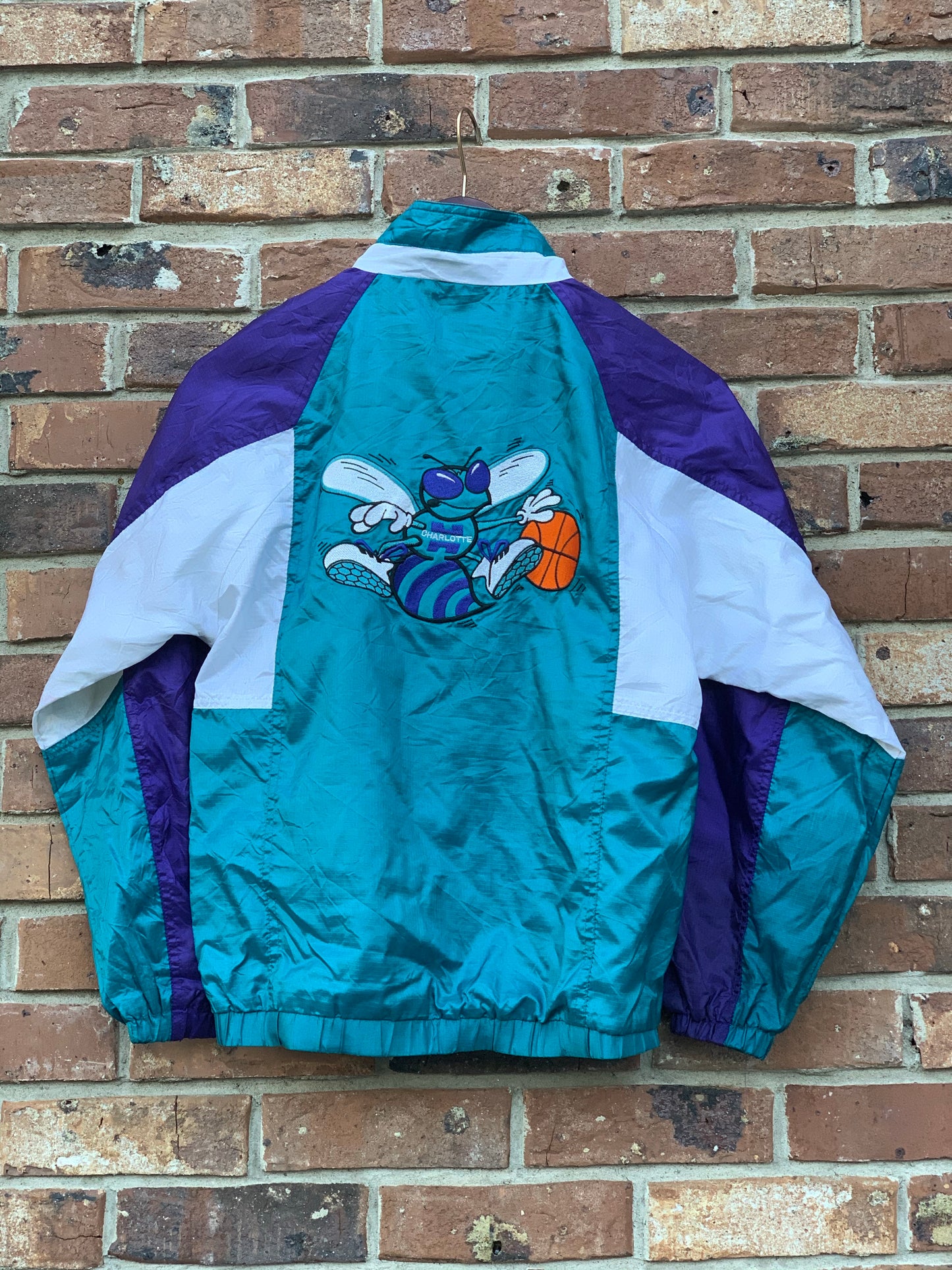 Vintage Charlotte Hornets Windbreaker