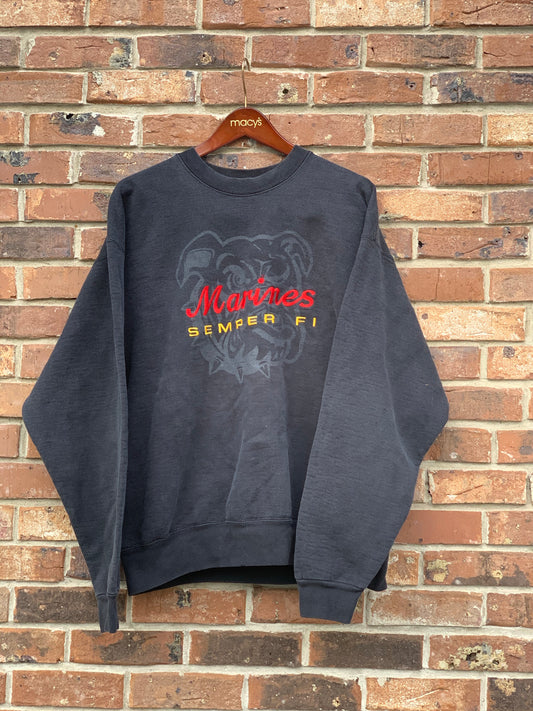 Vintage Marines Semper Fi Crewneck