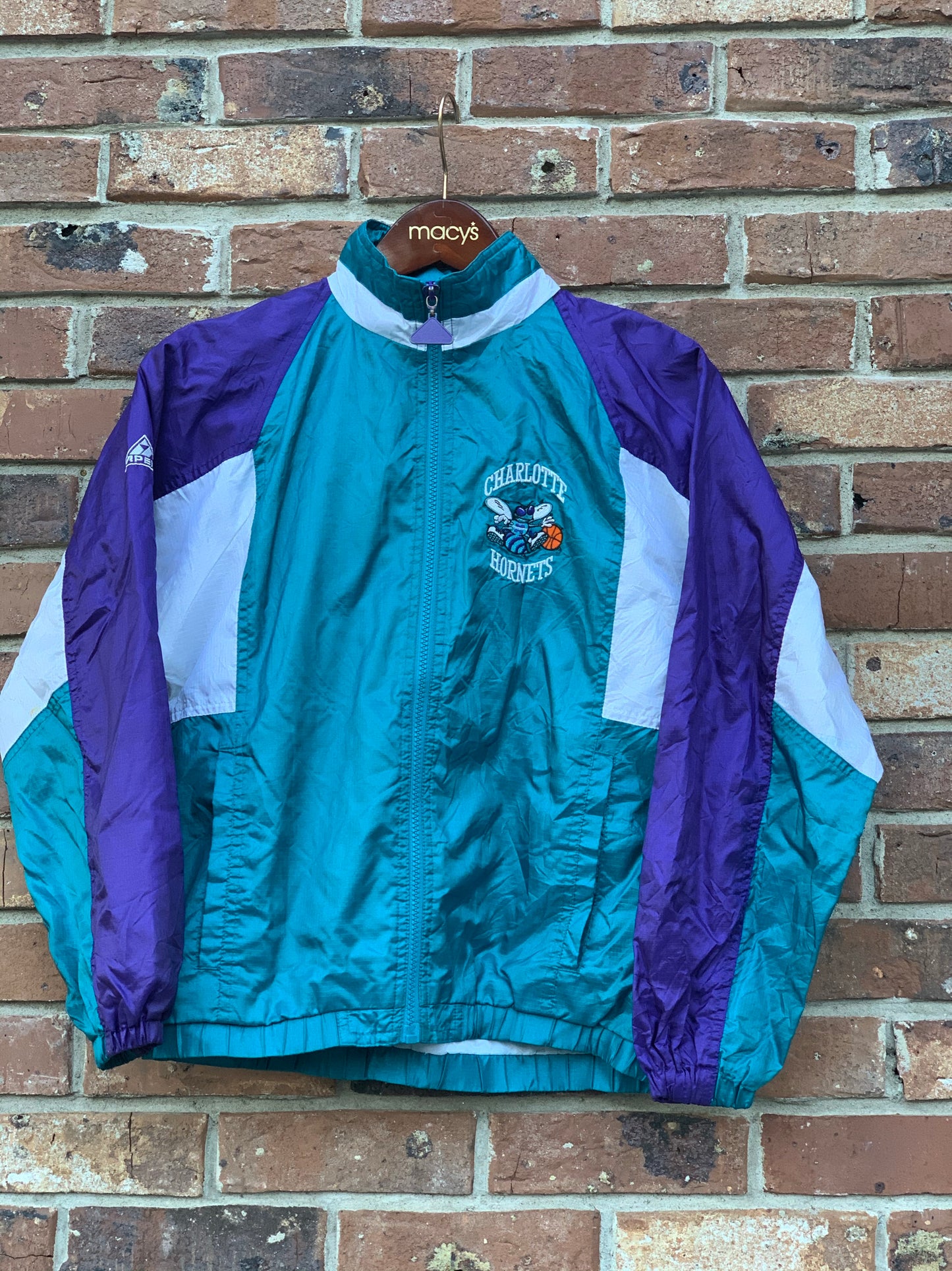 Vintage Charlotte Hornets Windbreaker