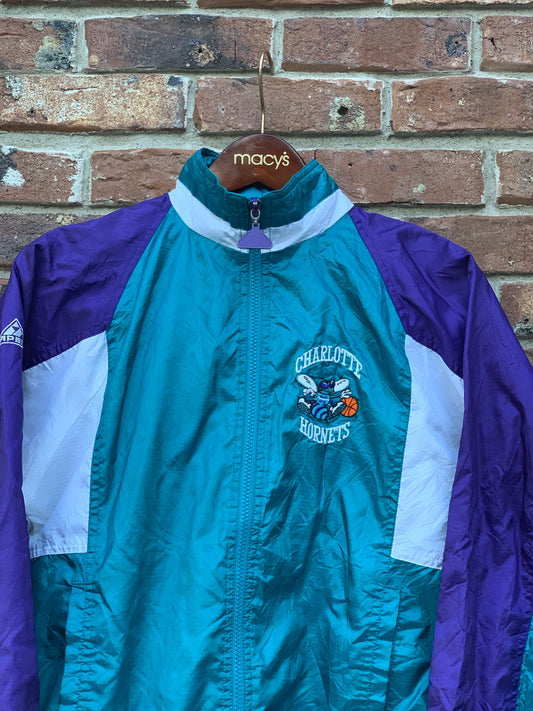 Vintage Charlotte Hornets Windbreaker