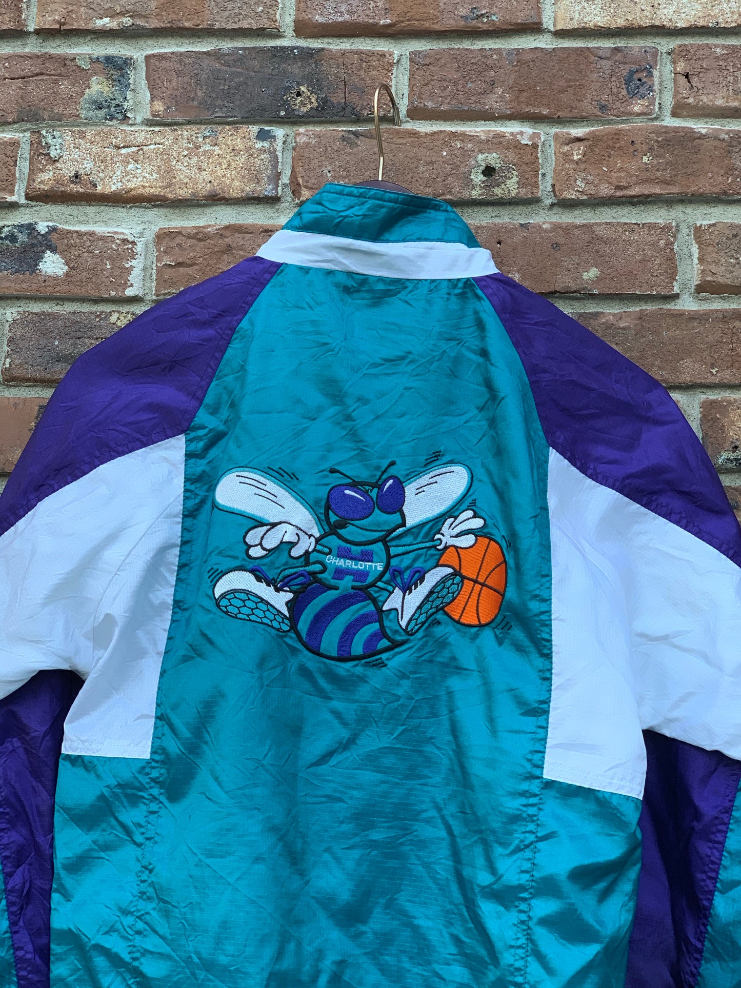 Vintage Charlotte Hornets Windbreaker